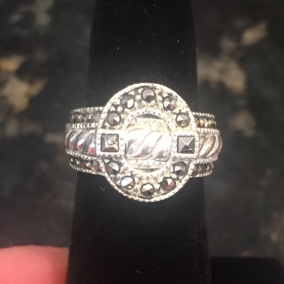 Sterling Jewelry - Sterling Silver -Marcasite Ring